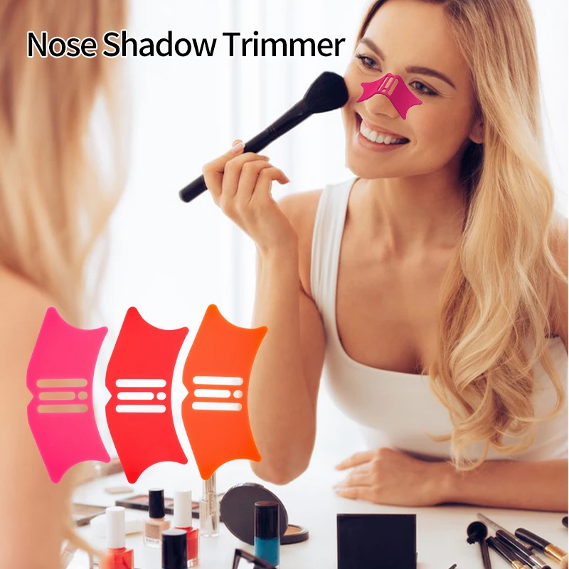 Silicone Nariz Make Up Stencils, Maquiagem Ferramenta, Delineador Profissional, Aid Nose Shadows, Cosméticos Auxiliares Repair Tools, 1 Pc