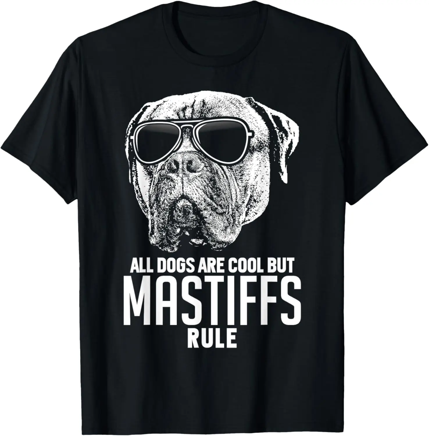 

Собаки крутые, но забавная футболка с изображением линейки Mastiffs
