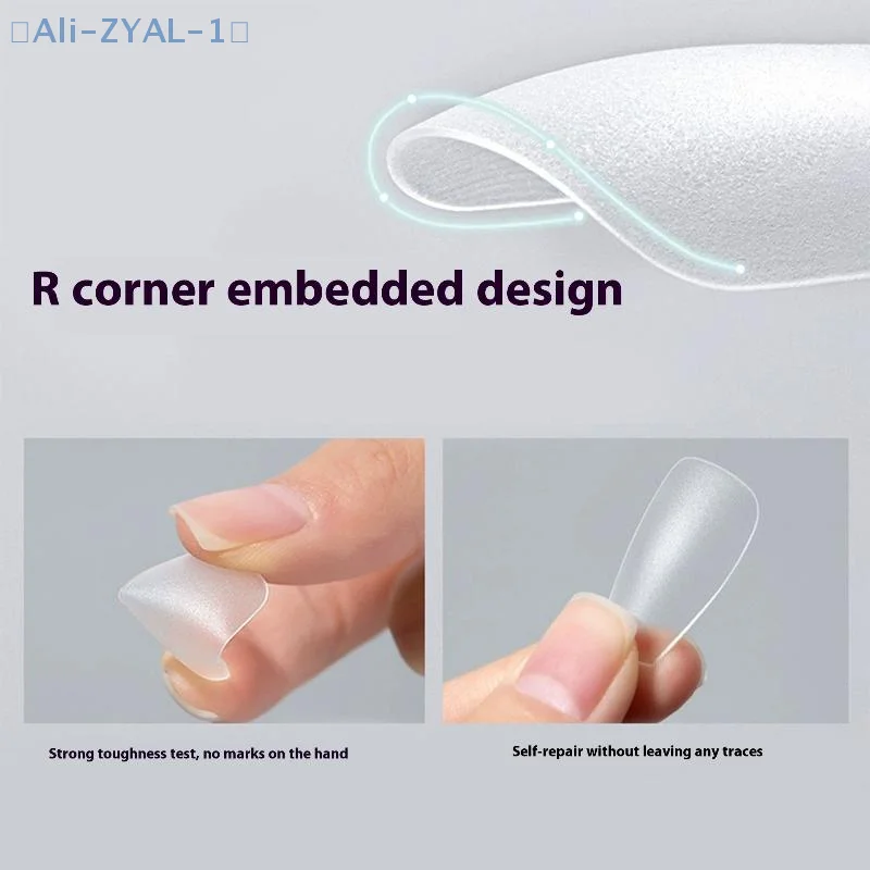 【ZYAL-1】100Pcs/box Fake Nails NO Polishing No Trace Demal Press On False Thin Nail Tips For Extension Home DIY
