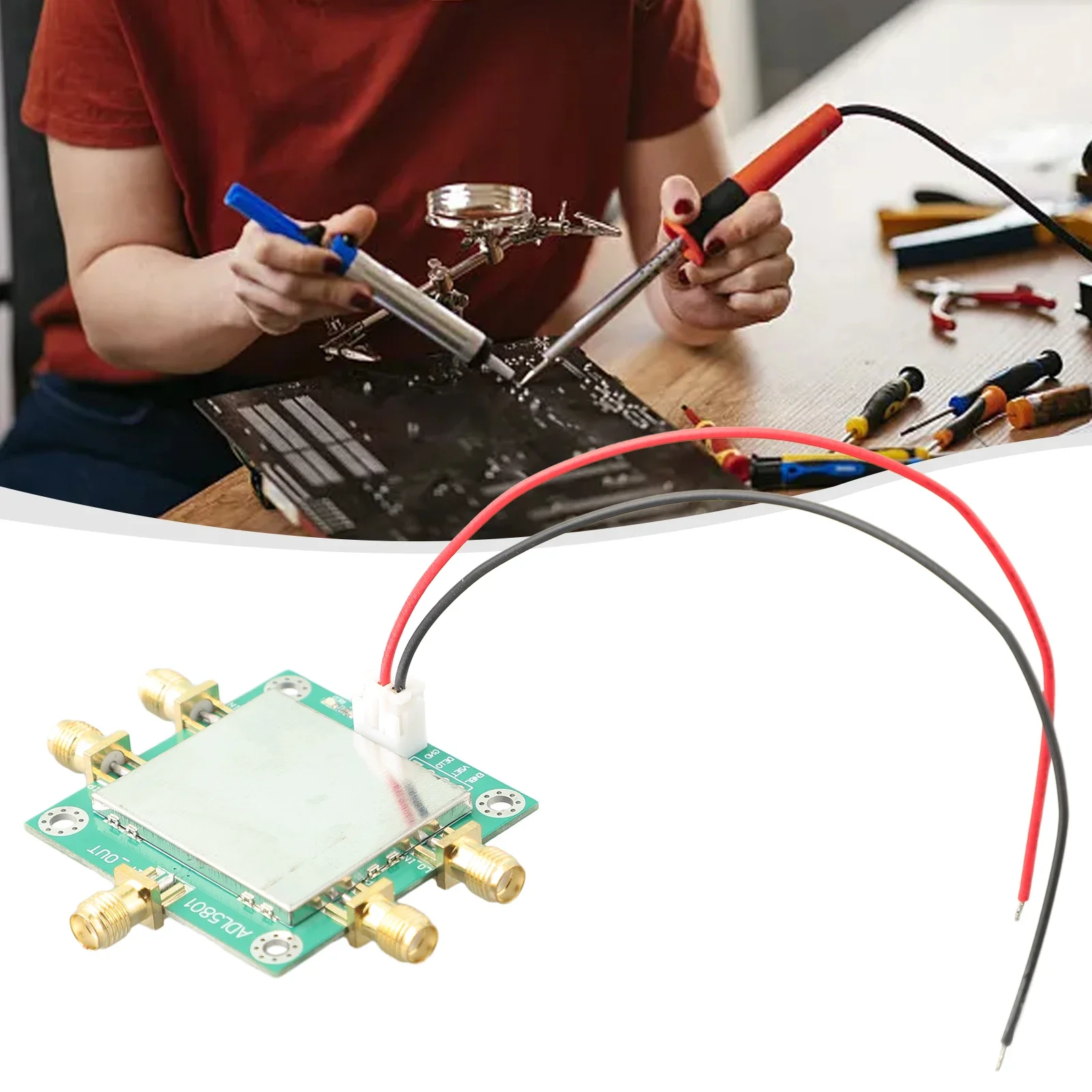 Cable RF Mixer ADL5801 And IF Ports Input IP3: 28.5 DBm Input P1dB: 13.3 DBm LO RF 5 V At 130 MA 10Mhz-6Ghz MIX