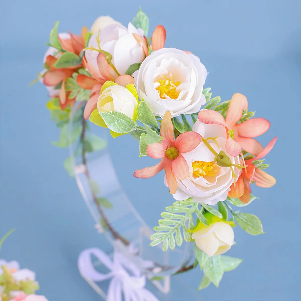 

Ободок для волос в лесном стиле для невесты, подходящий для женской фотосессии на день рождения