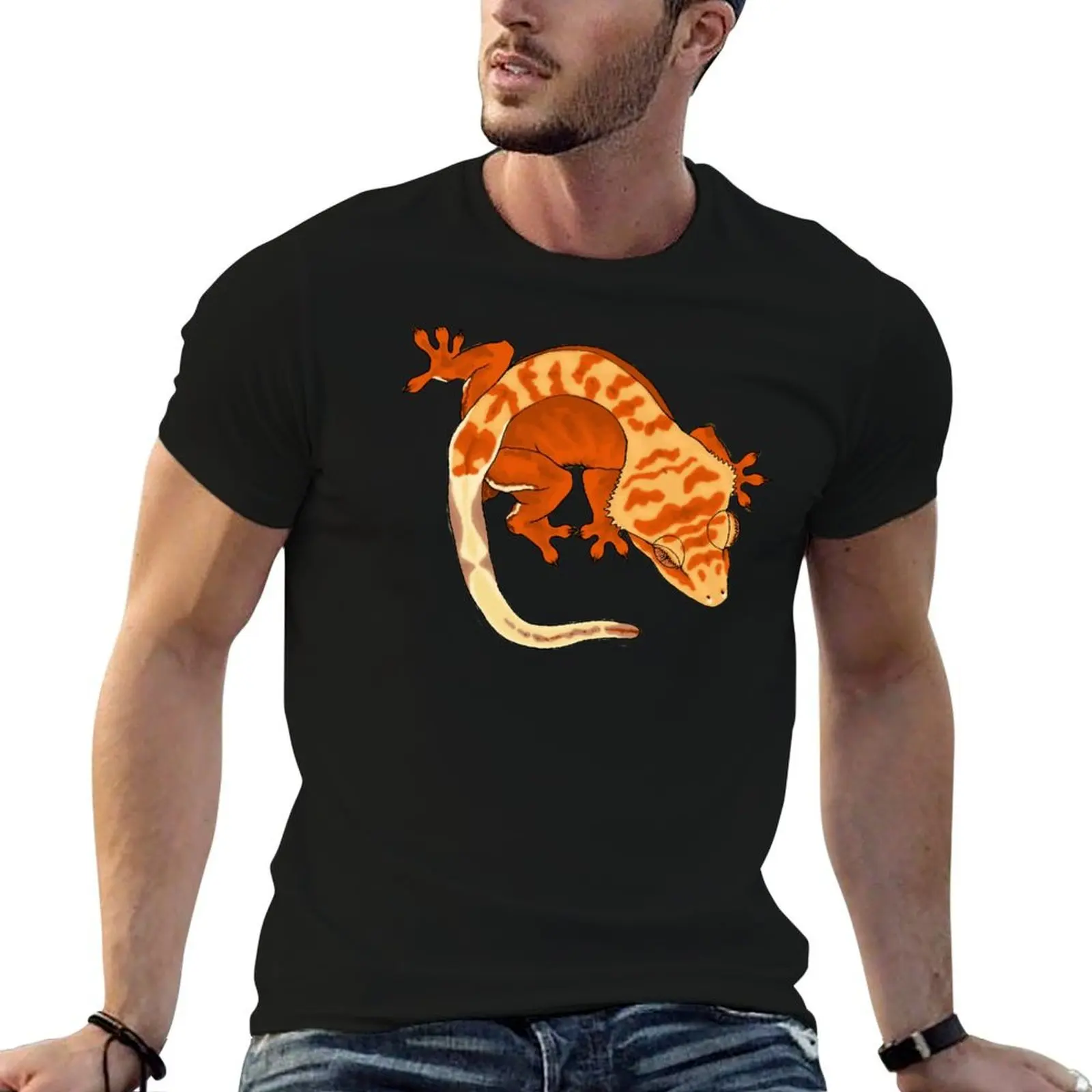 

Super Tiger Crested Gecko T-Shirt anime t shirts for man man graphic t shirt T-Shirt