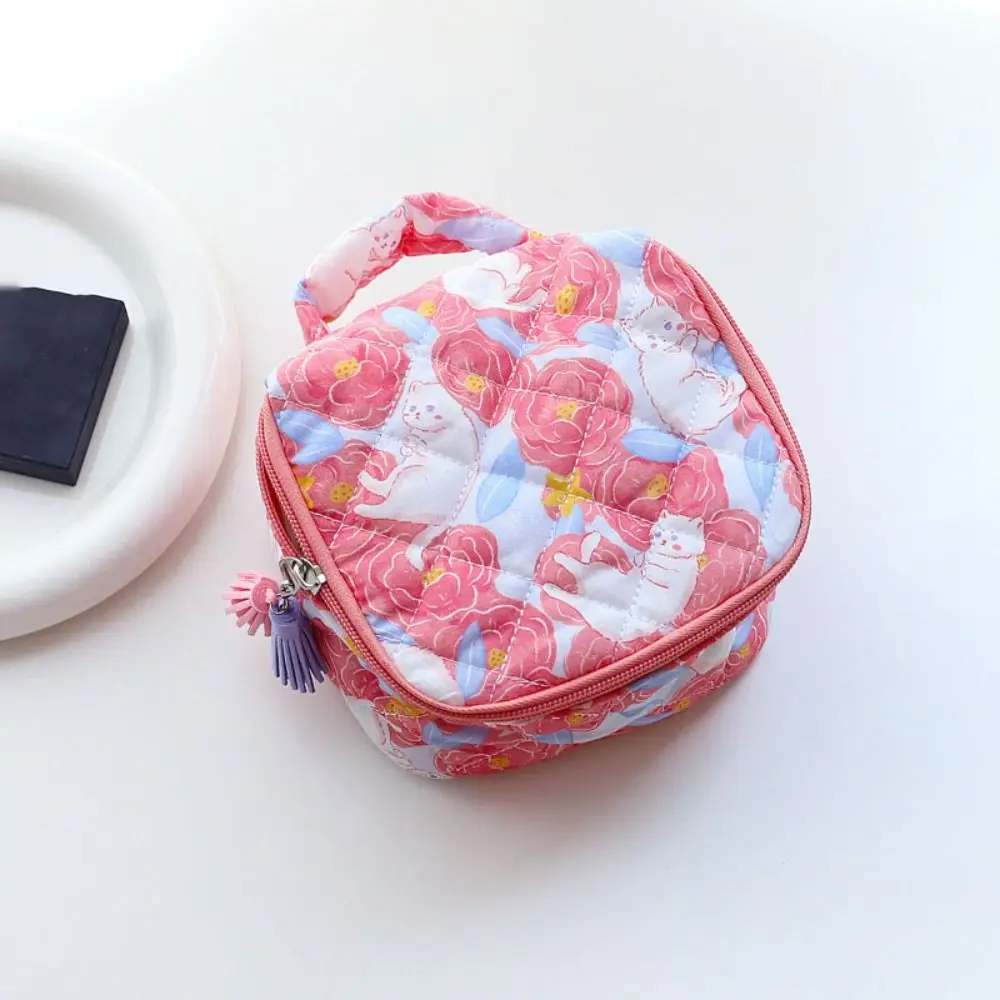 Cartoon Cat Makeup Bag Protection Case Organizers Handheld Cosmetic Bag Skincare Storage Bag Handbag Toiletries Organizer Sports