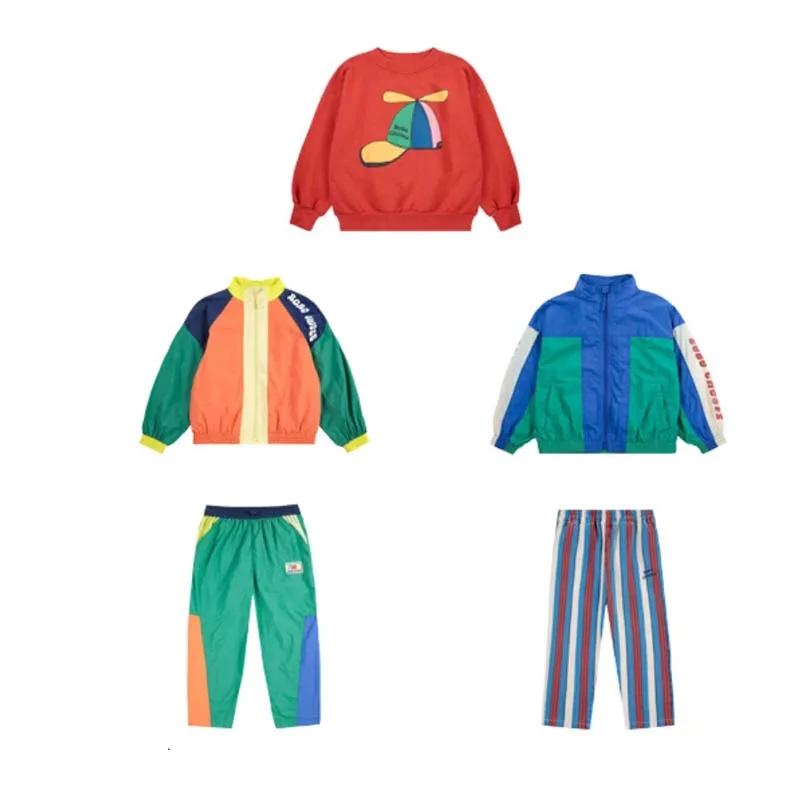 

In Stock 2025 Autumn Winter BC Boys Girls Cute Hoodie Sweatpants Windproof Jacket Baby Kids Hooded Kids Boutique Clothes