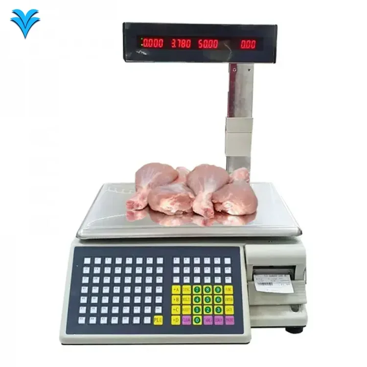 Veidt Weighing TM-Ab Digital Price Computing Scale 30 kg Fruit Vegetable Platform Label Cash Register Scale with Printer