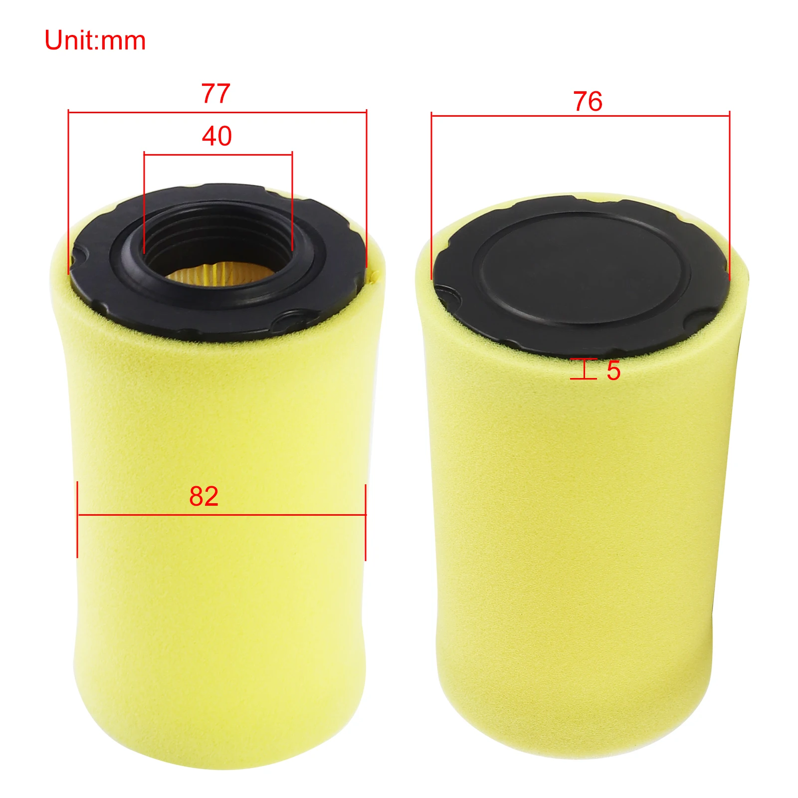 793569 Air Filter with Pre Filter for Briggs Stratton 793685 791630 John Deere GY21055 MIU11511 Bad Boy 063-4026-00