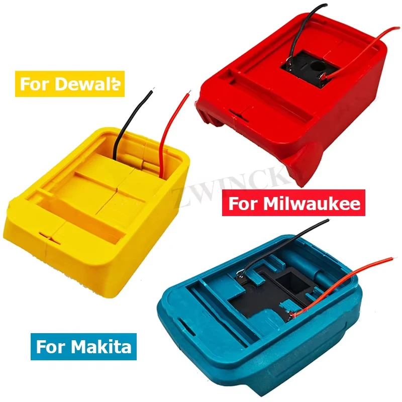 1PCS DIY Adapter Converter Base Charging Head Shell For Makita/DeWal/Milwaukee 18V Lithium Battery Connector Power Socket - view 6