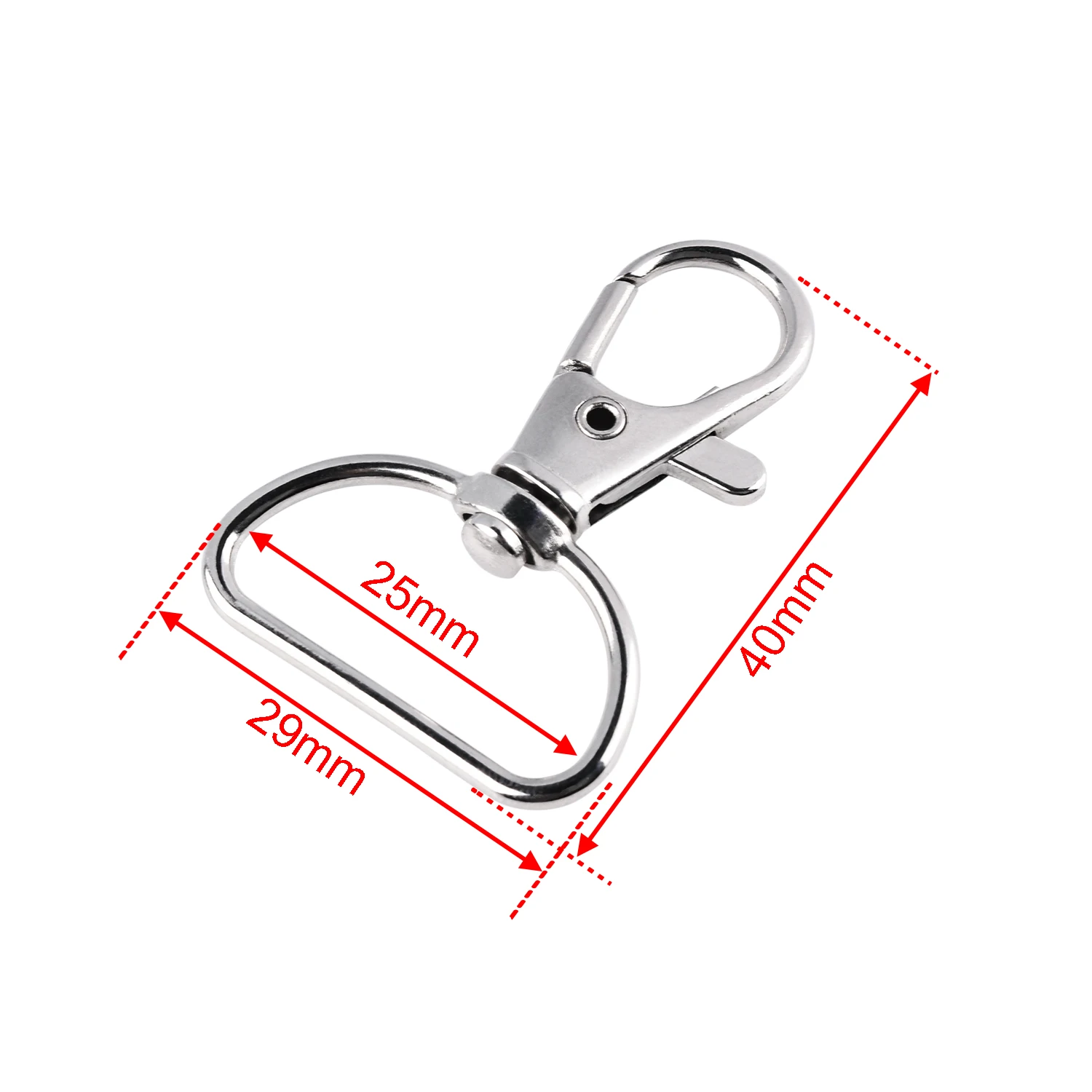 10pcs Swivel Key Holder Keyring Set, Metal Clips