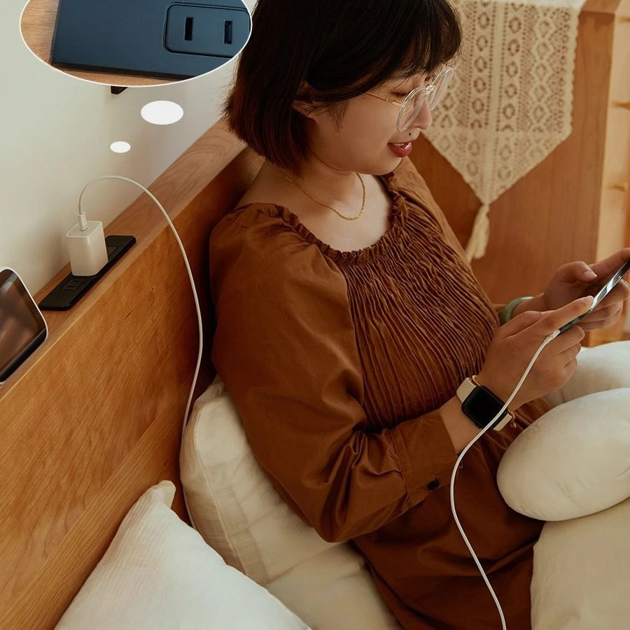 1.5 meters master bedroom modern simple 1.2 meters cherry wood furniture small apartment 1.8 meters single double bed