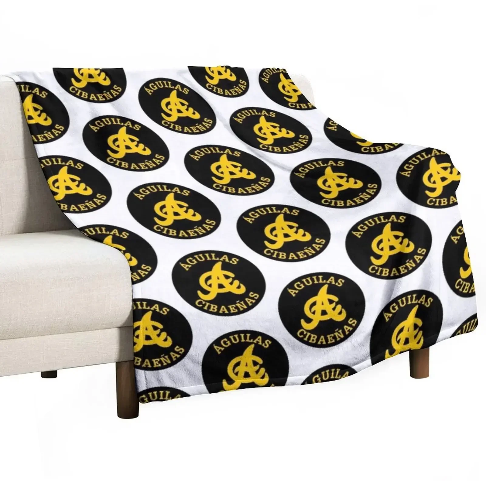 The Aguilas Cibae?as Icon Throw Blanket Hair funny gift Softest Blankets