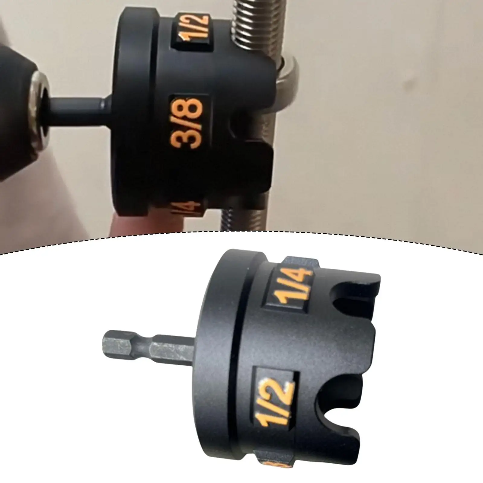 

Nut Zipper Drill Attachment Nut Drill Bit Socket Wrench Tool Fast Nut and Bolt Removal for Professional Contractor Plumber