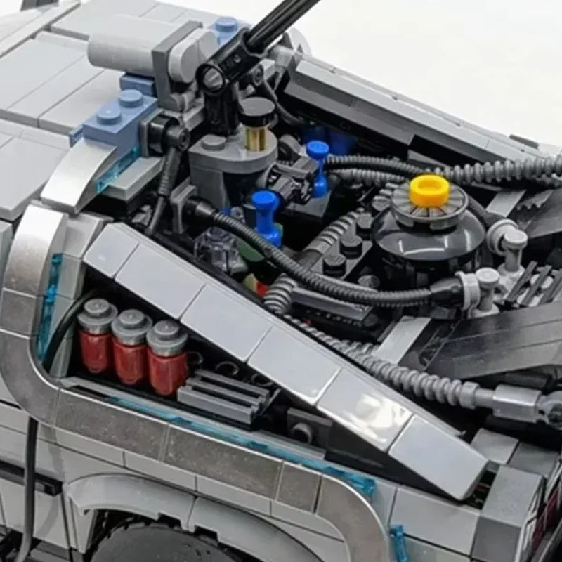 التكنولوجيا العودة إلى المستقبل 1872 قطعة مع شخصيتين 10300 المقتنيات DeLorean DMC-12 3 في 1 اللبنات نموذج سيارات الطوب