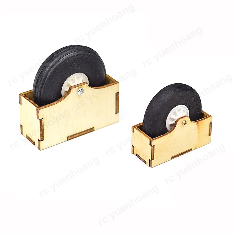 Roue de train d'atterrissage en bois clair pour modèle de planeur Surfer X8, diamètre 40/50mm, pièces de Modification de glisse antidérapantes pour avion RC, 3 pièces