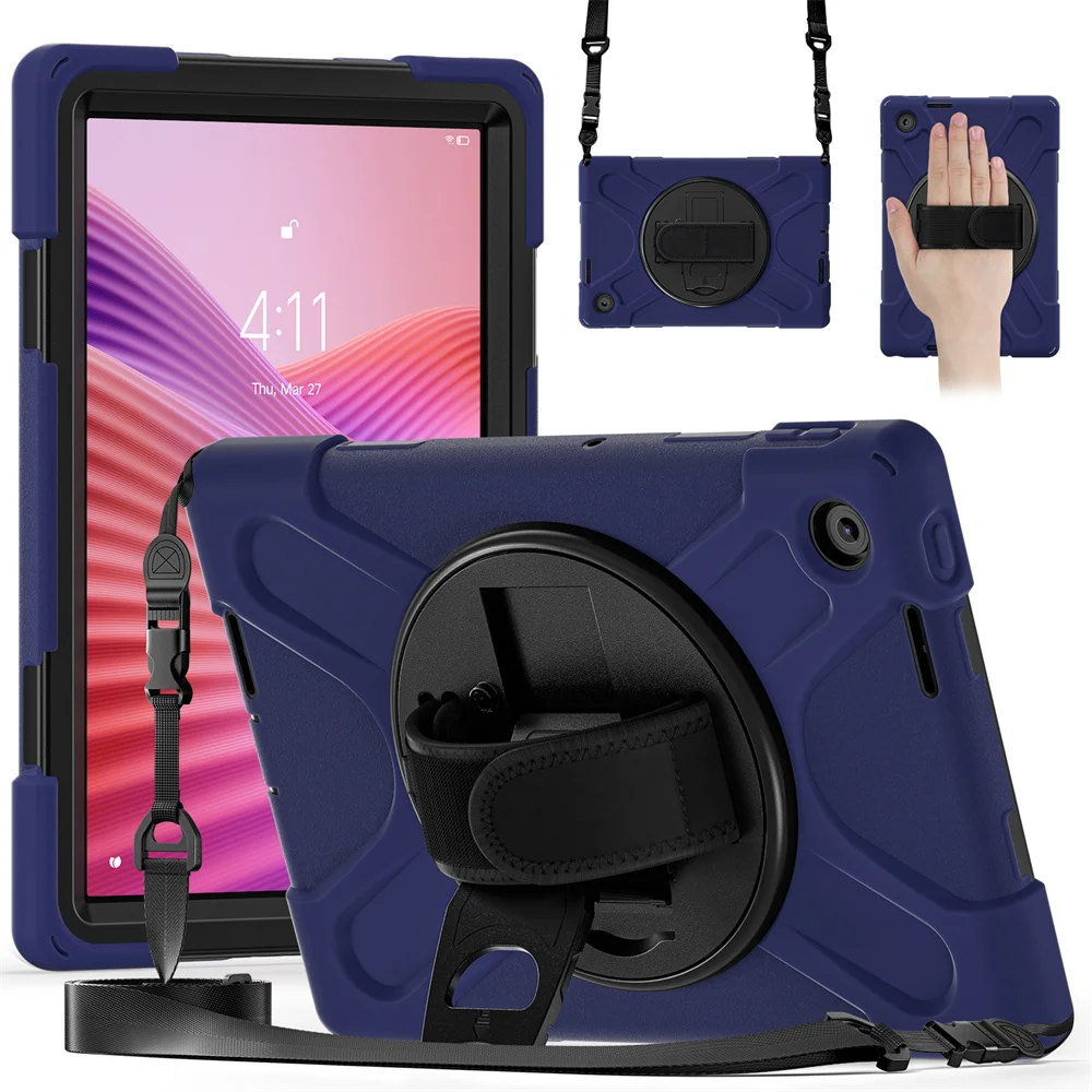 

Case For Lenovo Tab 2025 TB-311FU 10.1 inch K10 2nd TB311XU 10.1" Case Shockproof Kids Armor Holder Handle Shoulder Strap Cover
