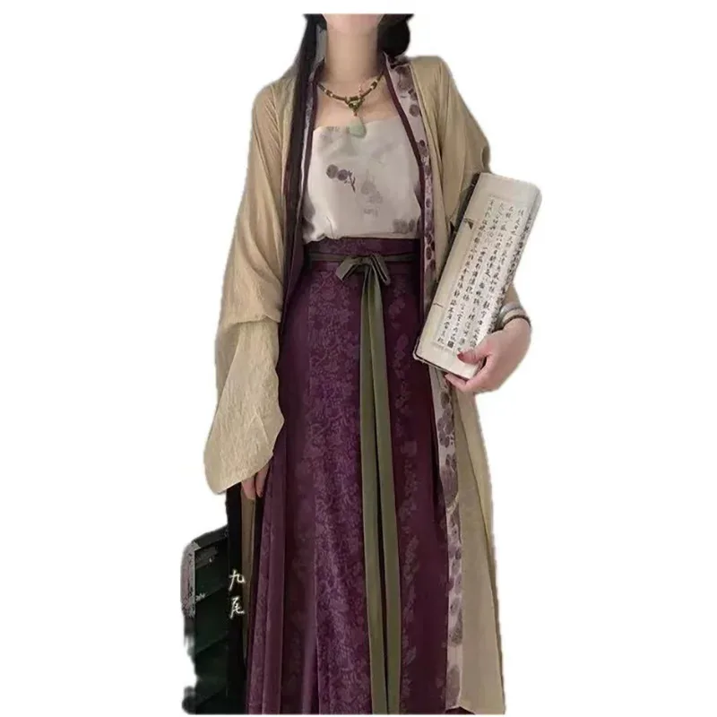 

Oversized 8XL Hanfu Dress Women Chinese Song Dynasty Hanfu Suits Carnival Cosplay Costume Summer 3pcs Hanfu Dress Plus Size 5XL