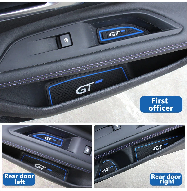 Für Peugeot 3008 5008 GT 2016 2017 2018 2019 2020 2021 2022 2023 Auto Tor Slot Tasse Matte Tür Nicht-slip Gummi 3D Zubehör – Detail 8