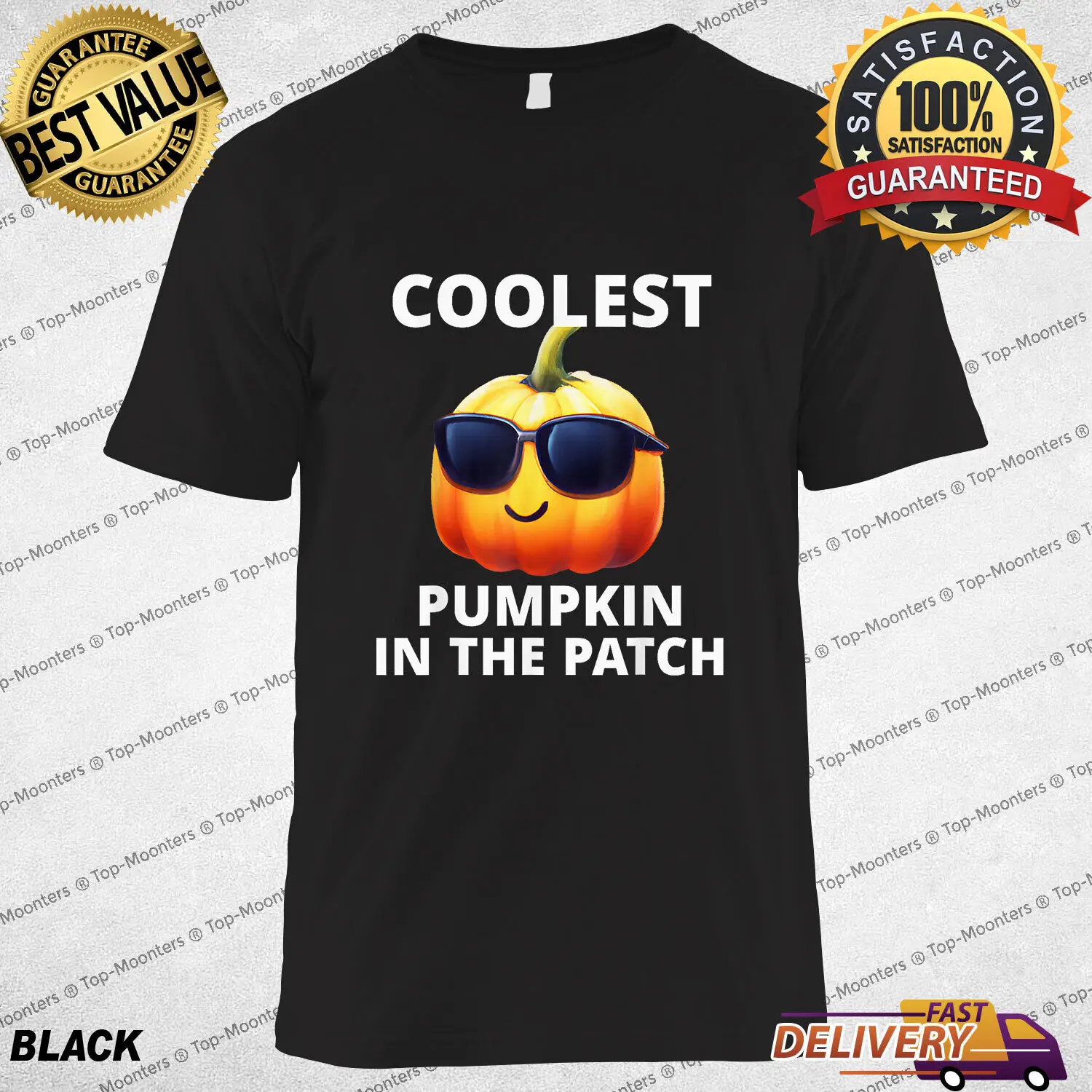 

Coolest Pumpkin in the Patch T-Shirt Halloween Costume for Kids Boys Girls