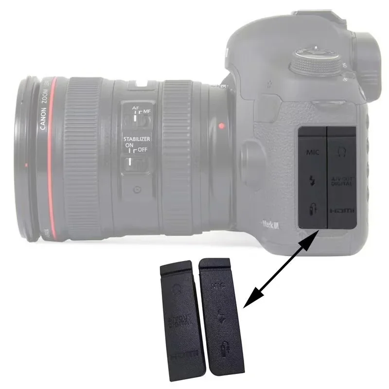 NEW USB/HDMI-compatible DC IN/VIDEO OUT Rubber Door Bottom Cover For Canon EOS 5D 400D 450D 500D 40D 50D 60D 70D 80D 750D 760D