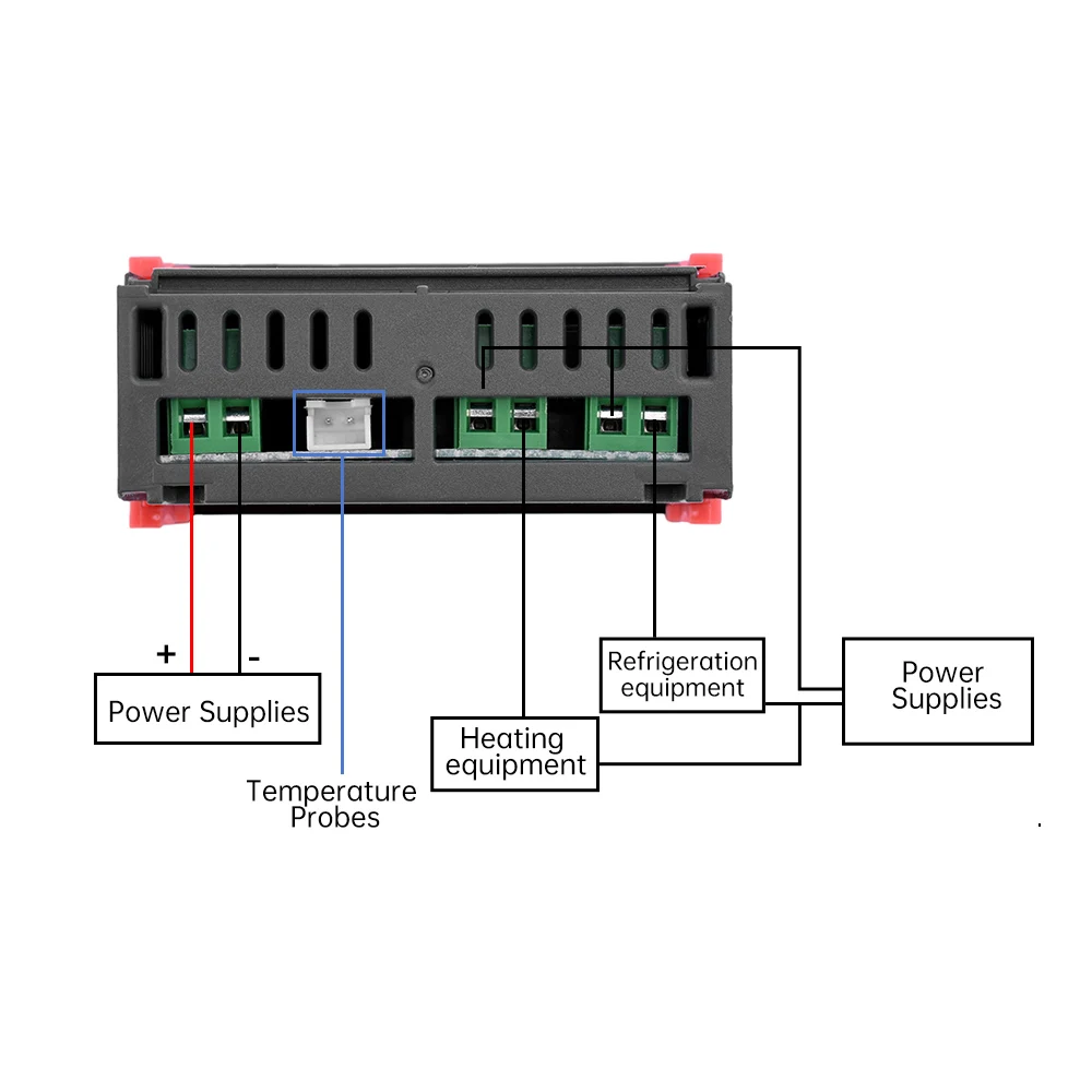 STC-1000 LED Digital Temperature Controller Heating Cooling Centigrade Thermostat 2 Relays Output NTC Sensor Probe 12V 24V 220V