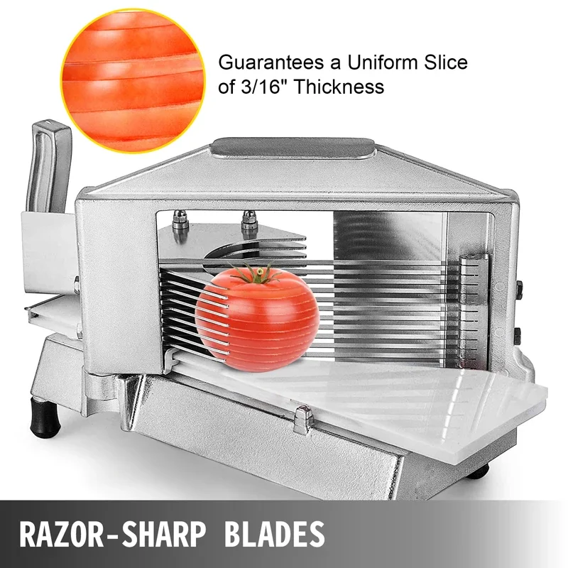 Commercial Tomato Onion Chili Slicer 4.5mm 6.5mm 9.5mm Sharp Blades Kitchen Appliance Home Manual Vegetable Fruit Cutter