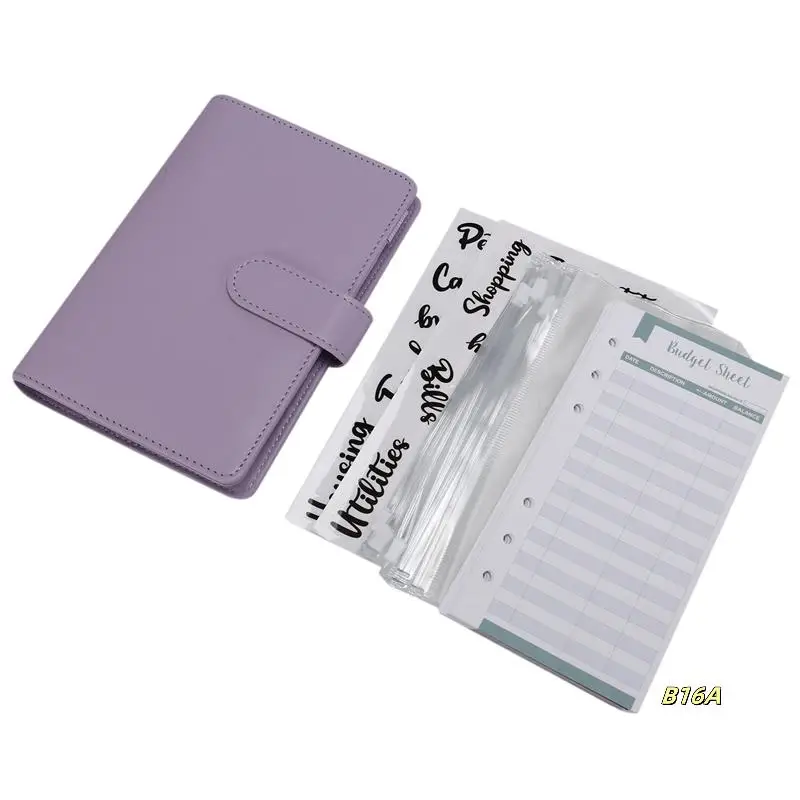 2X Cash Envelopes For Budgeting,A6 Budget Binder,Binder Pockets,Expense Budget Sheets,Money Folder Wallet Organiser