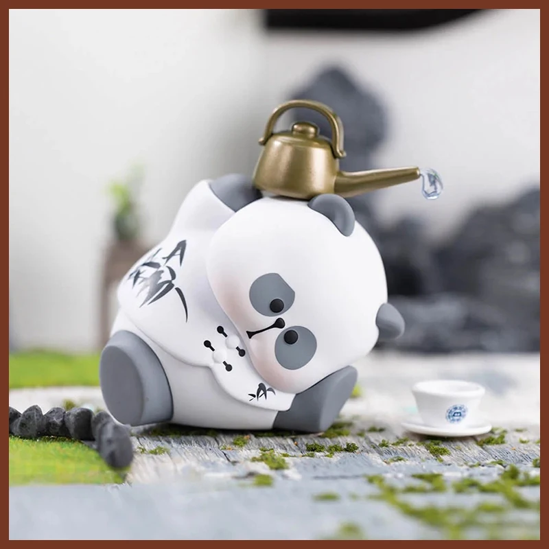 

Mr.Pa National Essence Cute Panda Blind Box Mystery Figure Doll - Travel Notes Series Anime Desktop Toys For Collectors