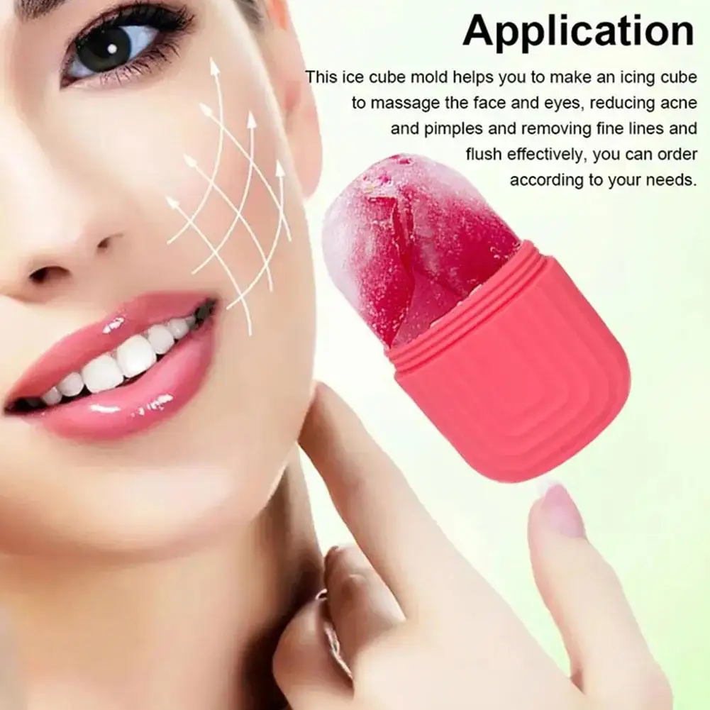 Ice Facial Roller Skin Care Beauty Lifting Contouring Cube Face Balls Skin Massager Ice Ice Globe Care Tool Silicone Trays I1V0