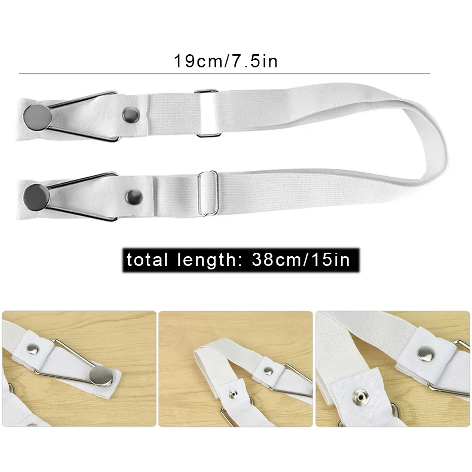 4PCS Adjustable Fitted Sheet Clips Bed Sheet Fastener Suspenders Elastic Band Mattress Pad Clips Gripper Holder