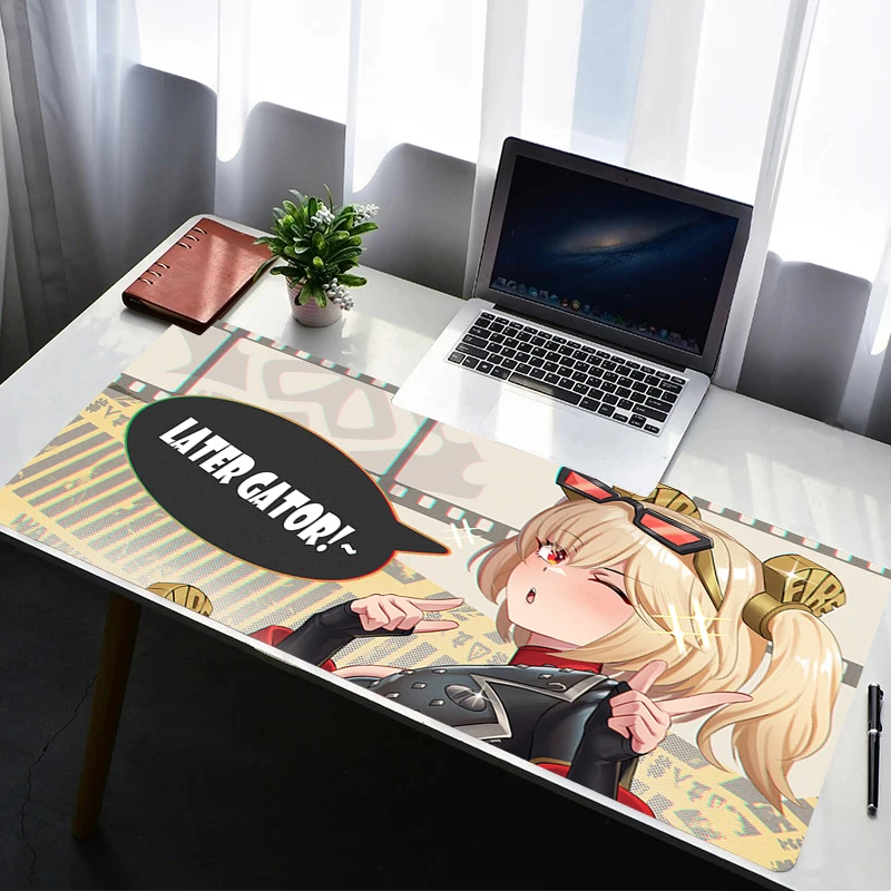 

Mouse Pad Office Zenless Zone Zero Burnice White PC Gaming Accessories Keyboard Pad Anime Rubber Mousepad Laptop Desk Mouse Mat
