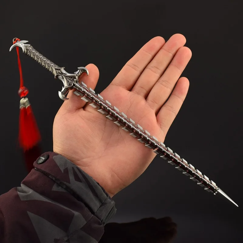 30 سنتيمتر مهمة لعبة ثعبان بليد الفضة الأفعى الرقص محيط سلاح نموذج سبيكة جمع الحرف زخرفة هدايا عيد اللعب الصبي #4