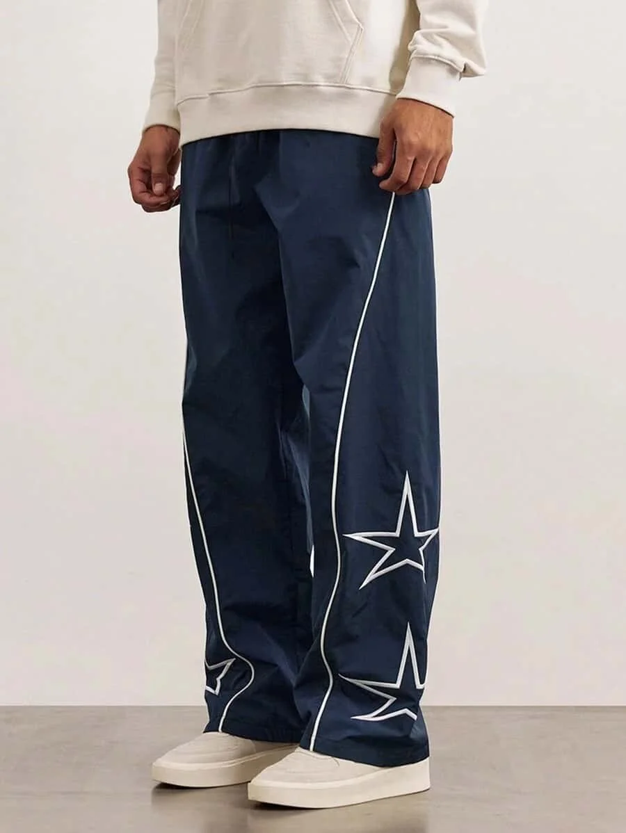 

Men's Casual Retro Fashion Street 3D Printed Trousers Comfortable Plus-size Loose Breathable Quick-drying Clothing