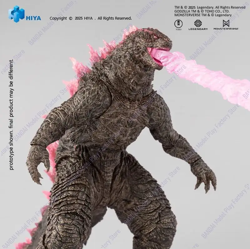 En stock HIYA Godzilla x Kong The New Empire Evolved Heat-Ray Godzilla Figurine d'action de 7 pouces, modèle de collection