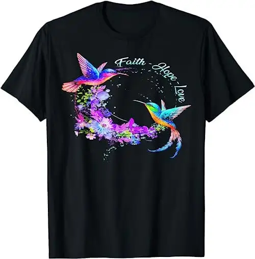 Hummingbird Bird Tree Beautiful Nature Spirit T Shirt Sweat 17497