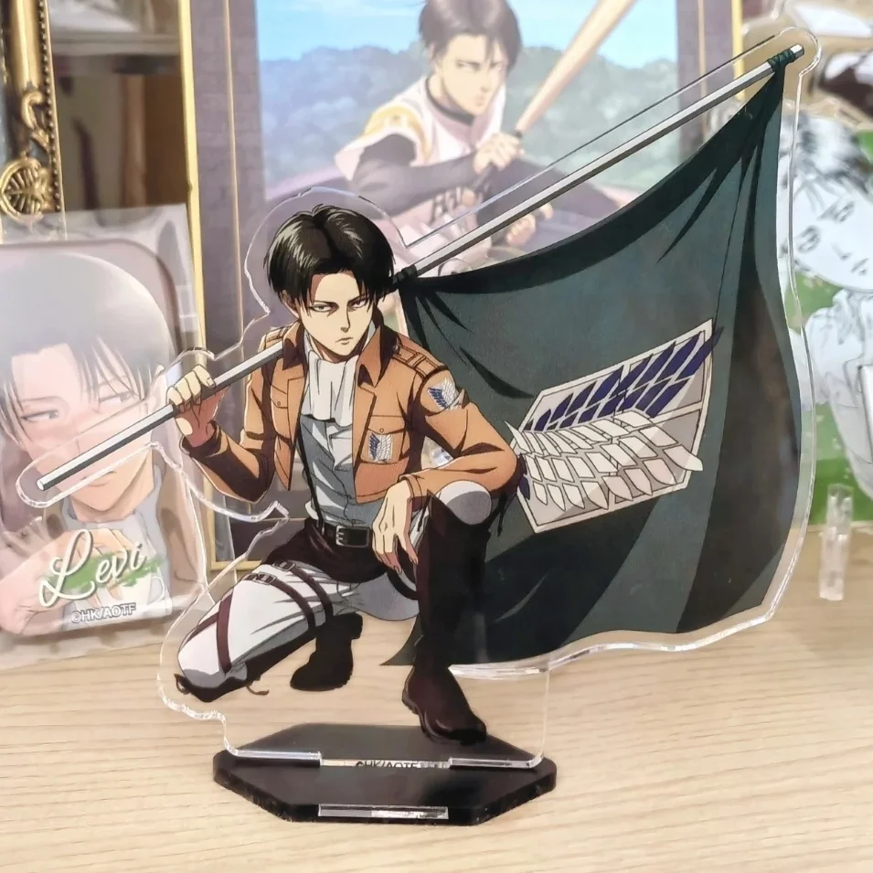 

Anime Shingeki no Kyojin Attack On Titan Levi Ackerman Cosplay Birthday Xmas Gift Decoration Acrylic Gorgeous Standing Sign