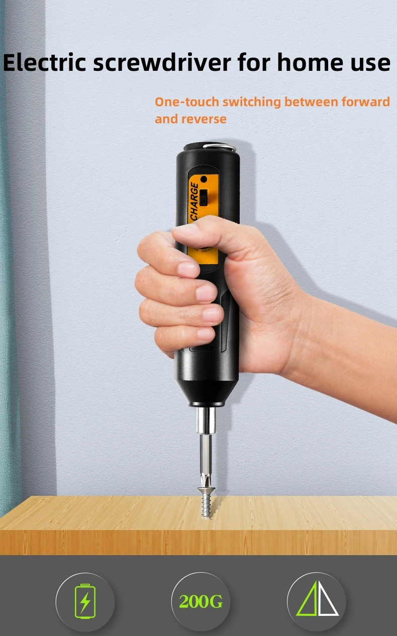 

Mini Wireless Electric Screwdriver Set Cordless USB Rechargeable Screwdriver 3.6V Home Electric Drill Repair Power Tool