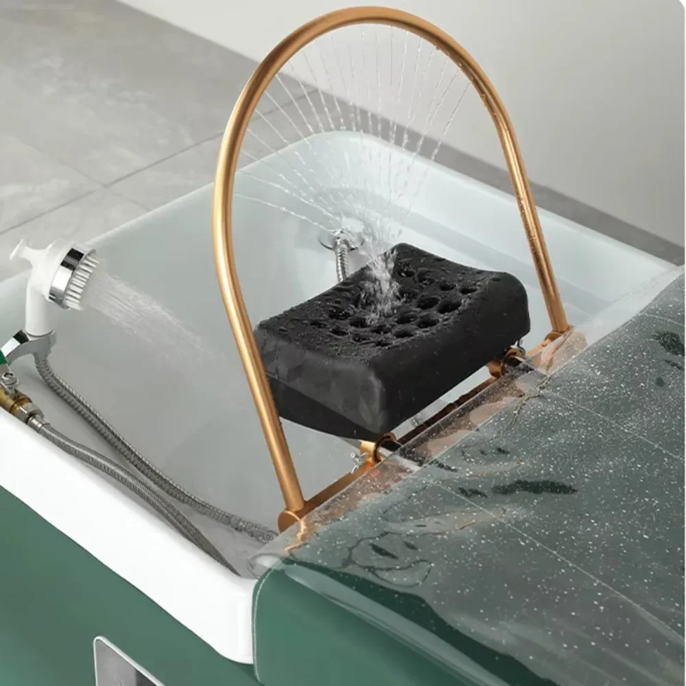 

Hair Washing Massage Bed With Steam Spa Head Water Therapy Thai Massage Shampoo Bed