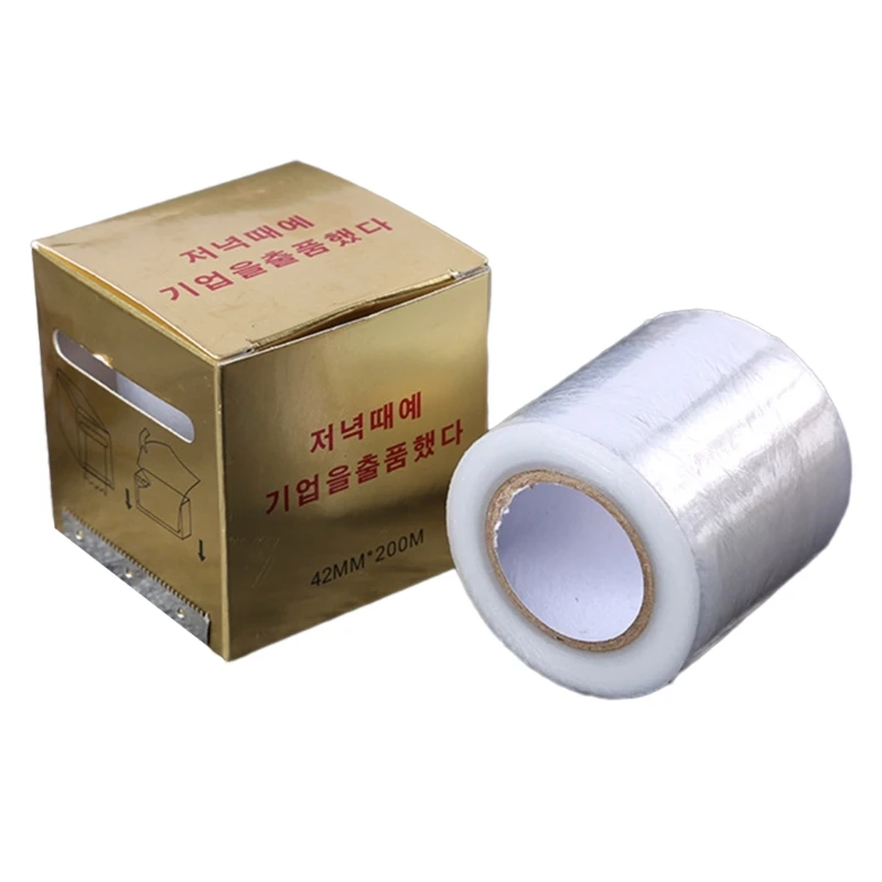 Tattoo Film Wrap Clear Cover Microbading Plastic Preservative 42mmx200m Disposable Eyebrow Lips Transparent Film