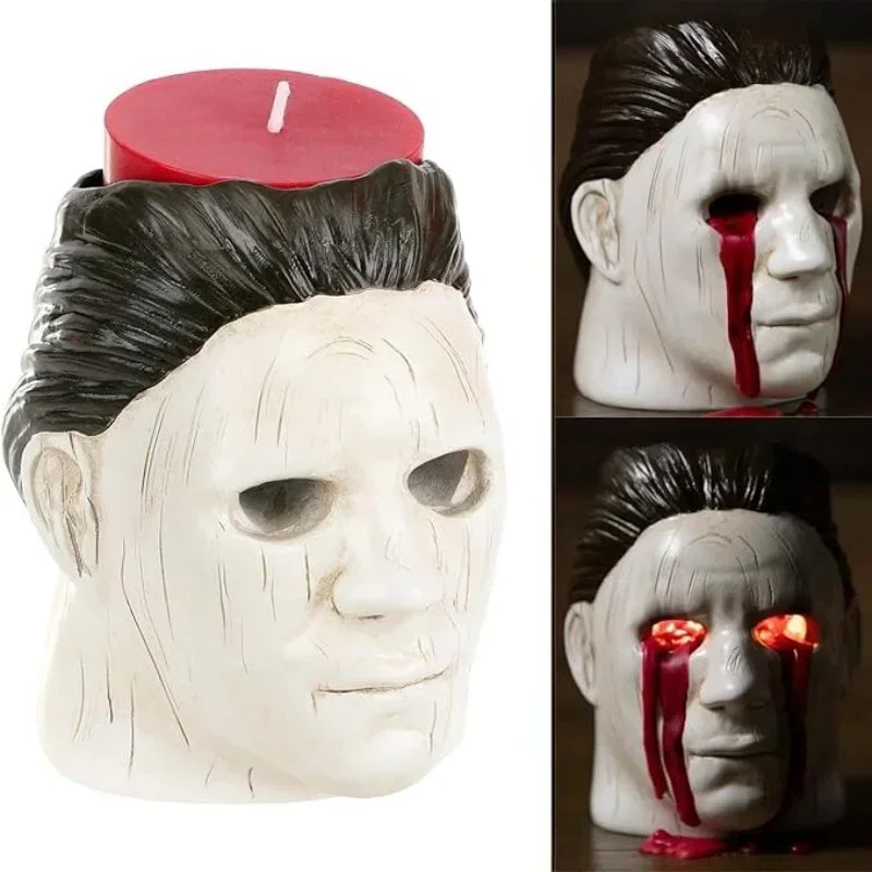 

New Michael Myers Candle Be Suitable For Michael Myers Merchandise Halloween Michael Horror Candlestick Decoration Party