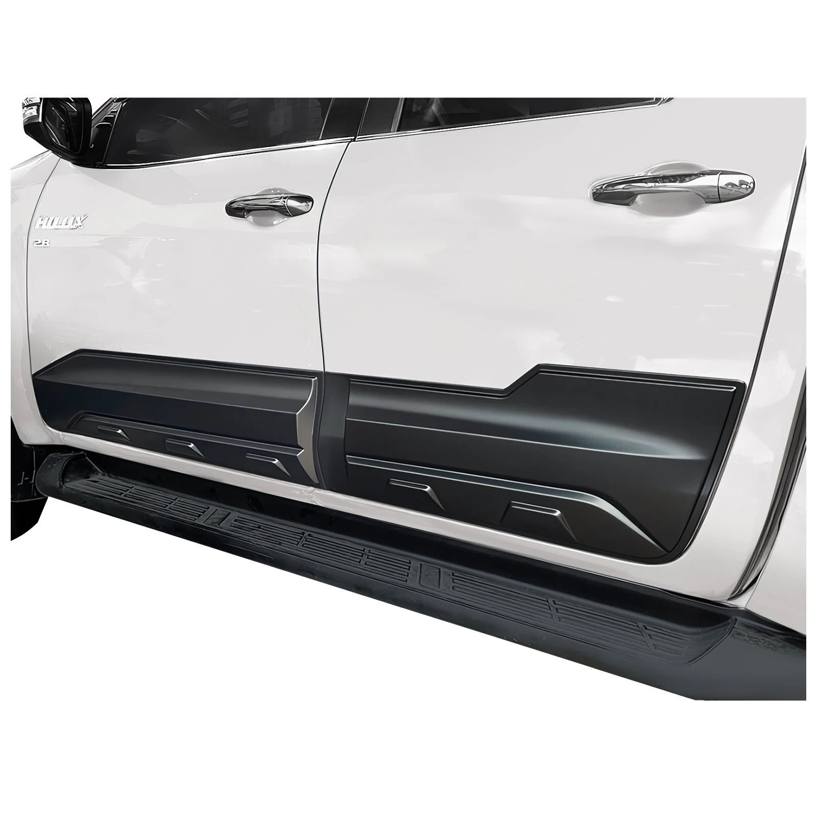Car Door Side Moulding Body Cladding Side Molding For Toyota Hilux Revo 2021 2022 2023 2024 4X4 Car Styling Accessories