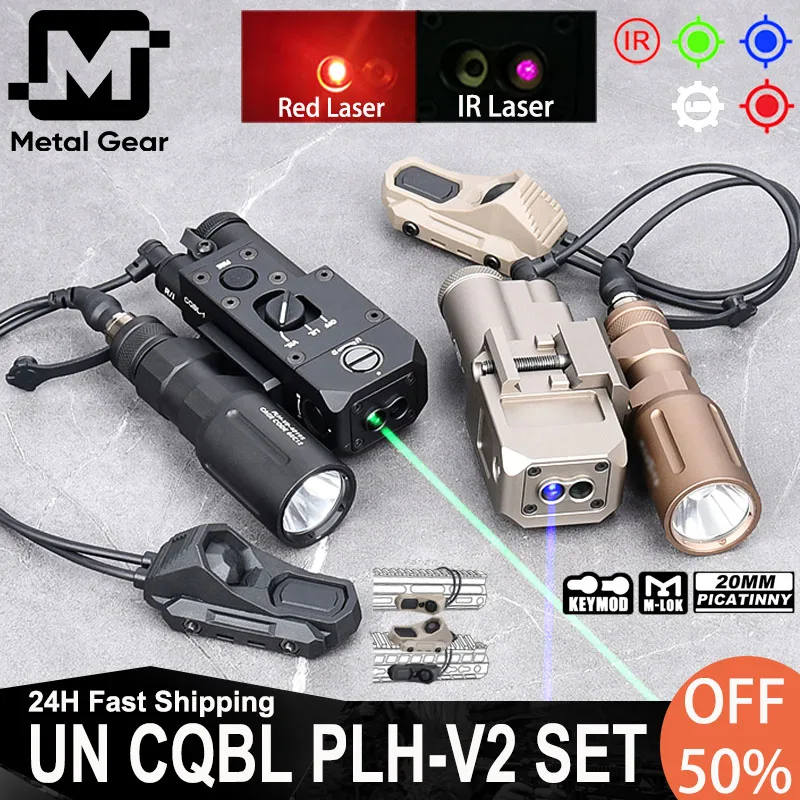 

Tactical Metal CQBL-1 Indicator Wadsn PLHv2 Flashlight UN Mod Button Pressure Switch Set CQBL Red Green Blue Dot IR Sight Laser