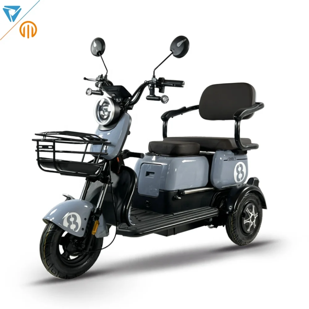 

2024 China Manufacturer Battery Powered 3 Wheels Passenger Motorcycle 1000W Electric Tricycle