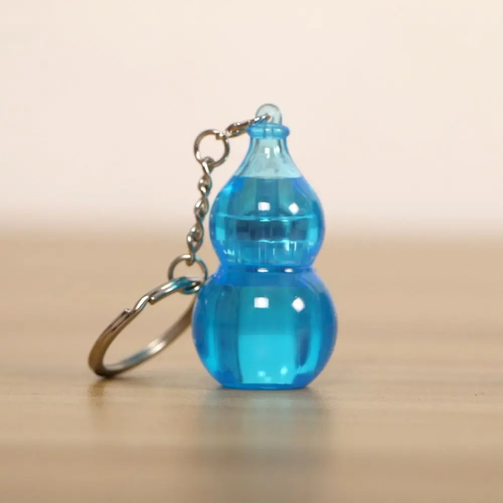 Creative Mini Fingertip Turning Gourd Key Chain Lucky Exquisite Car Key Ring Anti-loss Plastic Bag Pendant Phone Pendent