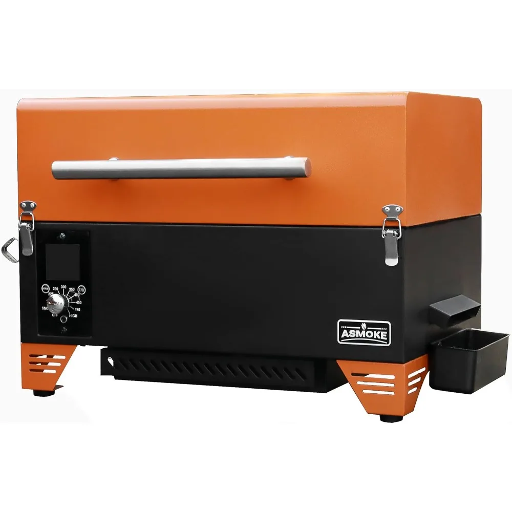 Portable Pellet Smoker Grill - AS350 256 sq. Pellet Smoker Grill w/Meat Probe, ASCA System