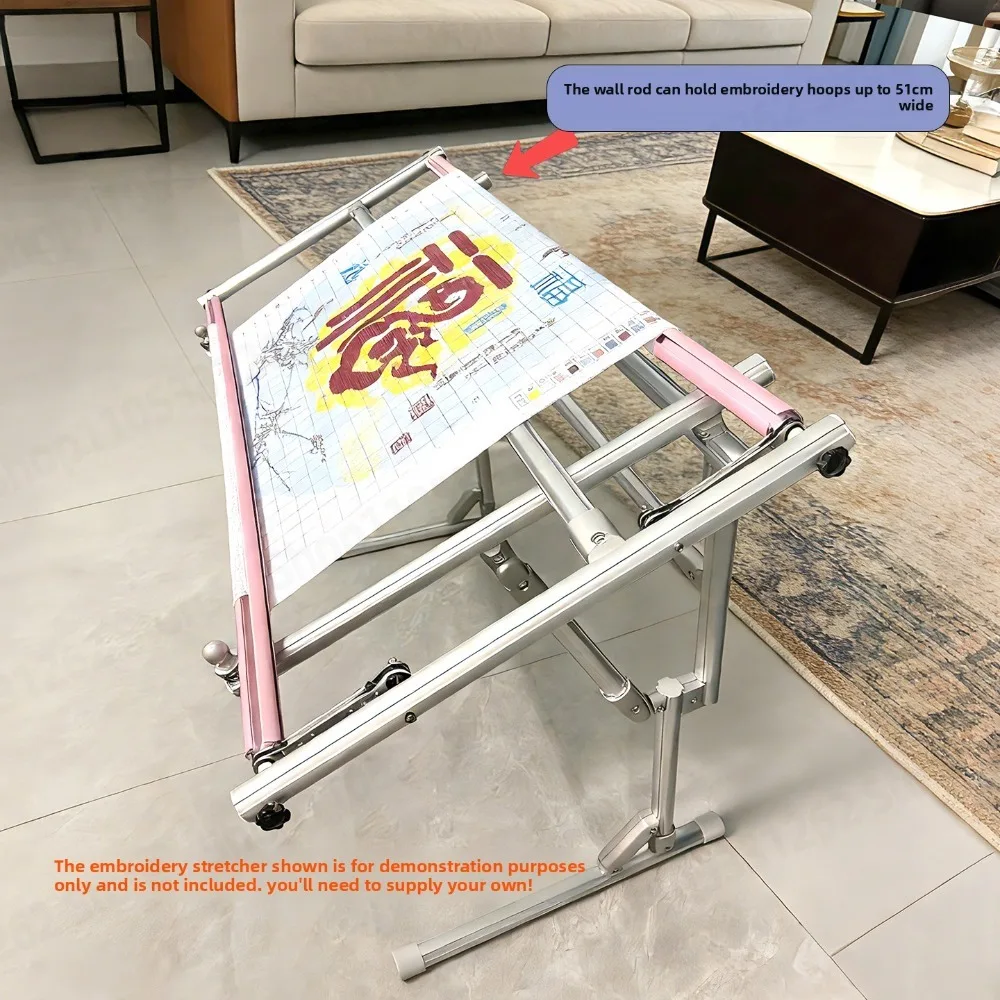 Adjustable Cross Stitch Table Stand Aluminum Alloy Desktop Embroidery Hoop Holder Clamp for Sewing Needlework Crafts