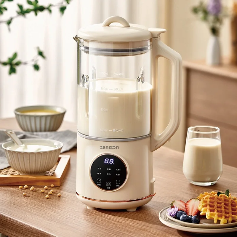 1200ml Soy Milk Machine Electric Juicer Multifunctional Wall Breaking Machine Automatic Heating Cooking Soybean Milk Maker 220V