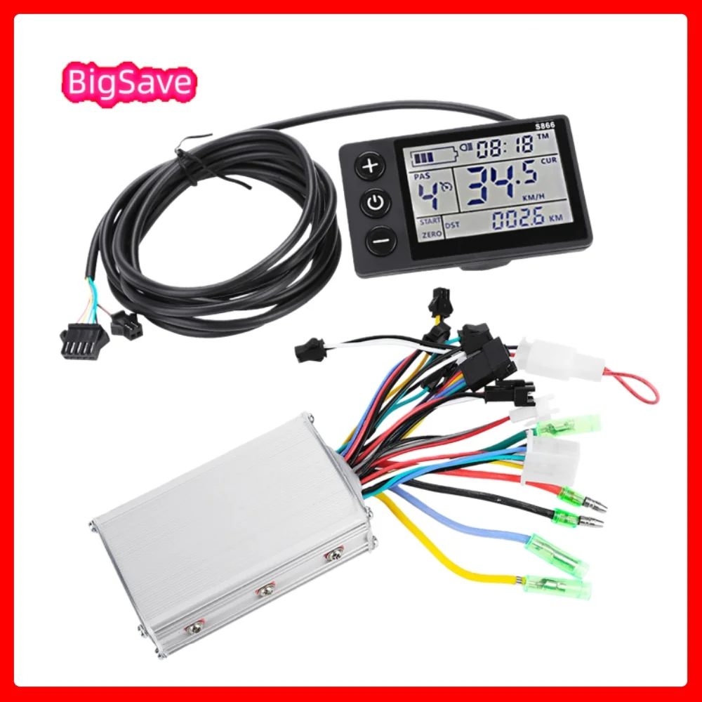 Portable LCD Motor Controller 24V‑48V Waterproof LCD Display Panel Electric Bicycle Scooter Brushless Controller Kit