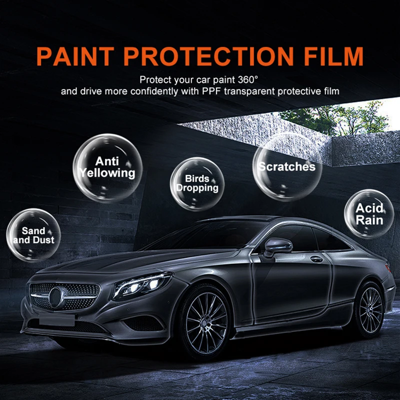 Hot selling：FlexiPPF 7.5mil 8.5 Mil Transparent Car Body Instant Self Healing -yellowing Ppf TPU Paint protection Film Car F