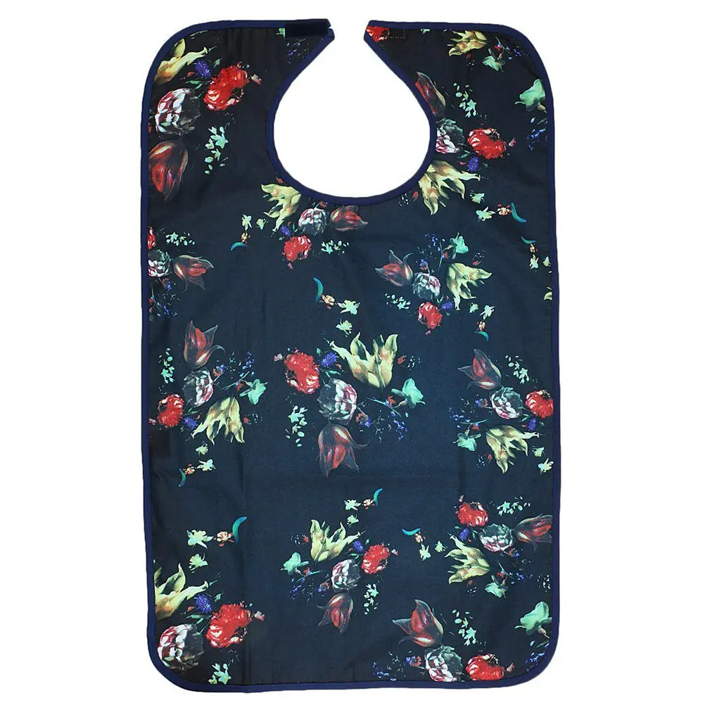 

Waterproof Mealtime Bib Adult Washable Protector Non Spill Poncho Elderly Bibs Stain Resistant Easy Clean Anti Oil Large Size