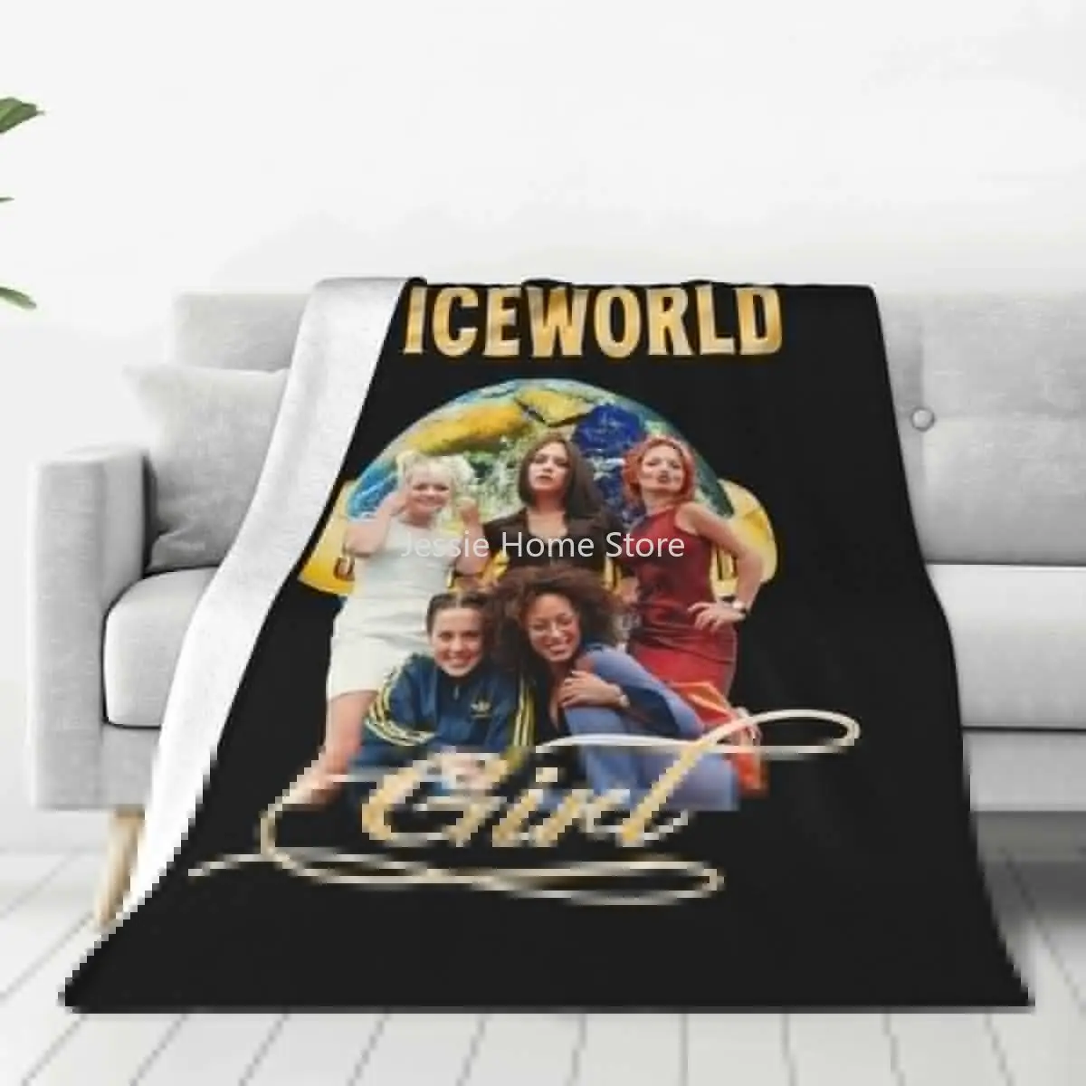 

Spice Girls Hip Hop Rapper 90s Retro Vintage Blanket Flannel Spring/Autumn Warm Throw Blanket for Bedding Bedroom Bedspreads