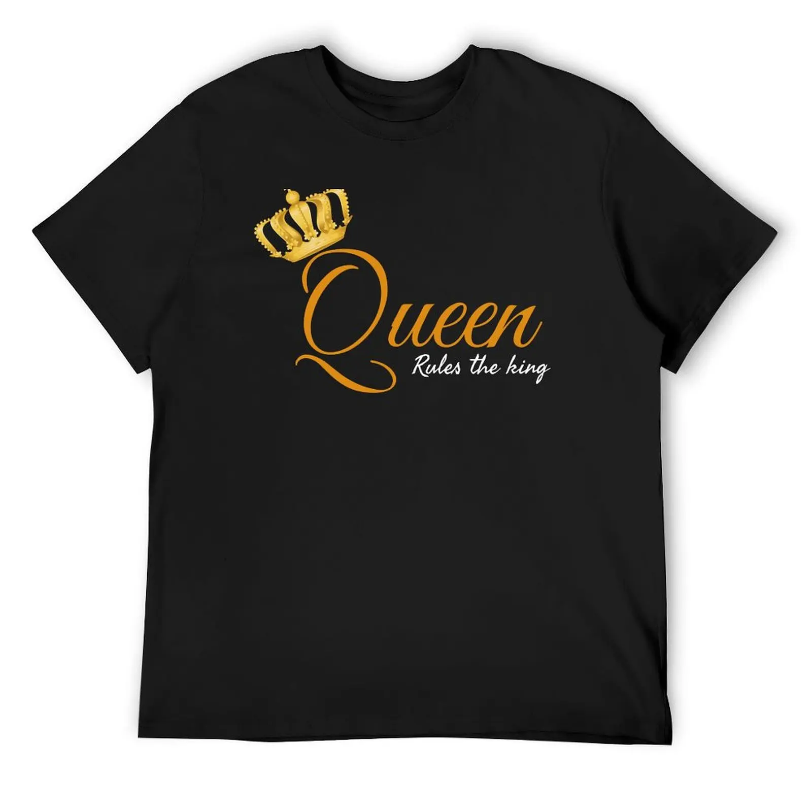 Queen - rules the king T-Shirt basketball graphic tees korean fashion Aesthetic clothing men workout shirt